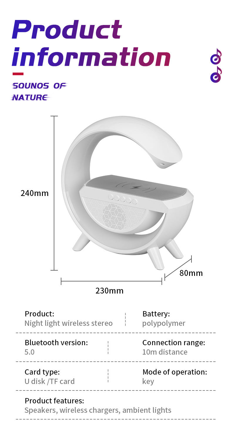 Parlante Carga Inalambrica Bluetooth