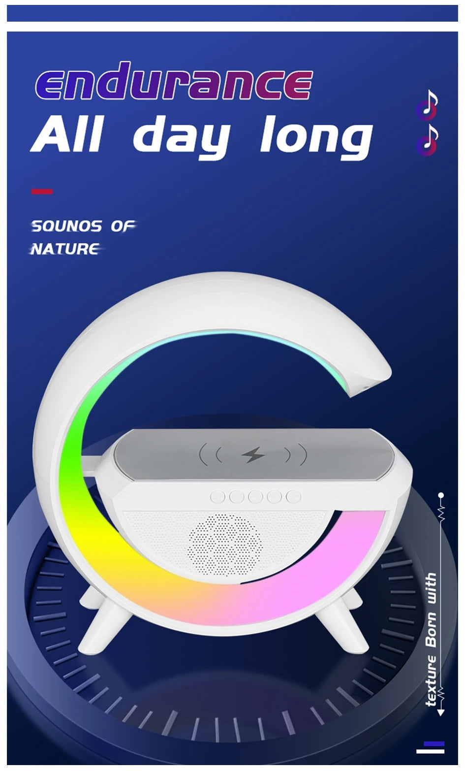Parlante Carga Inalambrica Bluetooth
